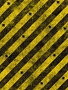 Hazard stripes warning sign