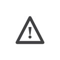 Hazard warning attention icon vector Royalty Free Stock Photo