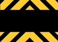 Hazard warning sign Royalty Free Stock Photo