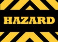 Hazard warning sign Royalty Free Stock Photo