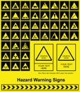 Hazard Warning sign Royalty Free Stock Photo