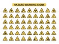 Hazard warning signs