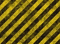 Hazard or warning stripes sign