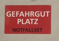 hazardous material or dangerous goods sign