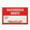 Hazardous waste sign.