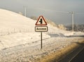 Hazardous winter road conditions