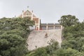 Hazardous works on steep slope under St. Gerard church, Wellington, New Zealand