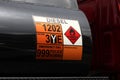 Hazchem Label On A Mini Diesel Tanker Royalty Free Stock Photo