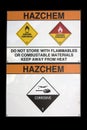 Hazchem sign