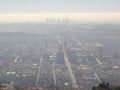 Haze over Los Angeles city Royalty Free Stock Photo