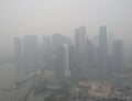 Haze over Singapore