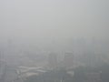 Haze over Singapore Royalty Free Stock Photo