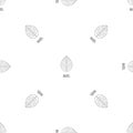 Hazel leaf pattern seamless vector