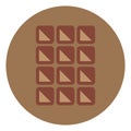 Hazelnut chocolate, icon
