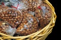 Hazelnut Filberts packaged inside of basket