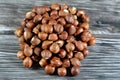 The hazelnut, the fruit of the hazel tree, cobnuts or filberts, Hazelnuts are used in baking and desserts, confectionery to make