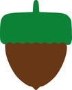 Hazelnut icon vector