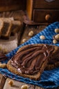 Hazelnut spread delicious Royalty Free Stock Photo