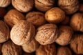 Hazelnuts background, close up Royalty Free Stock Photo
