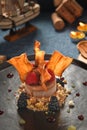 Hazelut berry Semifreddo dessert