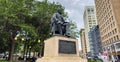 Hazen S Pingree Statue in Detroit - DETROIT, MICHIGAN - JUNE 10, 2023 Royalty Free Stock Photo