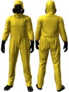 HAZMAT Suit, Hazardous Material, Isolated Royalty Free Stock Photo