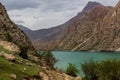 Hazor Chasma lake in Marguzor Haft Kul in Fann mountains, Tajikist