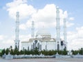 Hazrat Sultan Mosque in Nur-Sultan Kazakshtan