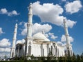 Hazrat Sultan Mosque in Nur-Sultan Kazakshtan