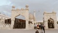 The Hazratbal Shrine, Srinagar, Jammu and Kashmir, India May 2018 Ã¢â¬â View of Hazratbal Shrine Majestic Place is a Muslim shrine Royalty Free Stock Photo