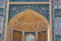 Hazrati imam comlex. Close up view of arch. Islam building in Uzbekistan