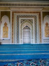 Hazrati Imam Mosque interior dome, mihrab, qibla and minbar, Tashkent