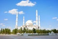 Hazret Sultan Mosque In Astana on a sunny summer day