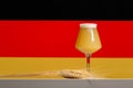 German Beer Germany Flag Wheat Teku Glass