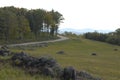 Hazy day on New Hampshire back road