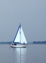 Hazy Day Sail Royalty Free Stock Photo