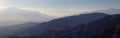 Hazy Desert Mountain Panorama Royalty Free Stock Photo