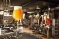 Hazy IPA beer at the brewery Royalty Free Stock Photo