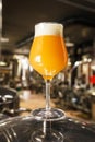 Hazy IPA beer at the brewery