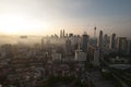 Hazy morning in Kuala Lumpur city centre