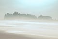 Hazy morning on Ruby Beach in the Olympic National Park, Washington Royalty Free Stock Photo