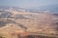 Hazy, polluted, poor air quality sky over the canyon of Dinosaur National Monument Colorado Royalty Free Stock Photo