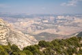 Hazy sky view of the canyon area of Dinosaur National Monument in Colorado Royalty Free Stock Photo