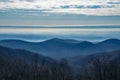 Hazy View of the Blue Ridge Mountains and Shenandoah Valley Royalty Free Stock Photo