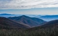 Hazy View of the Blue Ridge Mountains Royalty Free Stock Photo