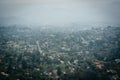 Hazy view from Mount Helix, in La Mesa, California.