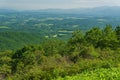 Hazy View of Shenandoah Valley and the Blue Ridge Mountains, Virginia, USA Royalty Free Stock Photo