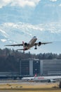 HB-AZD Helvetic Airways Embraer E190-E2 jet in Zurich in Switzerland