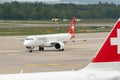 HB-AZI Helvetic Airways Embraer E-195-E2 jet in Zurich in Switzerland