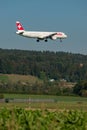 HB-IOF Swiss Airbus A321-111 jet in Zurich in Switzerland
